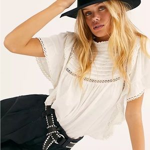 Free People La Femme Blouse White XS